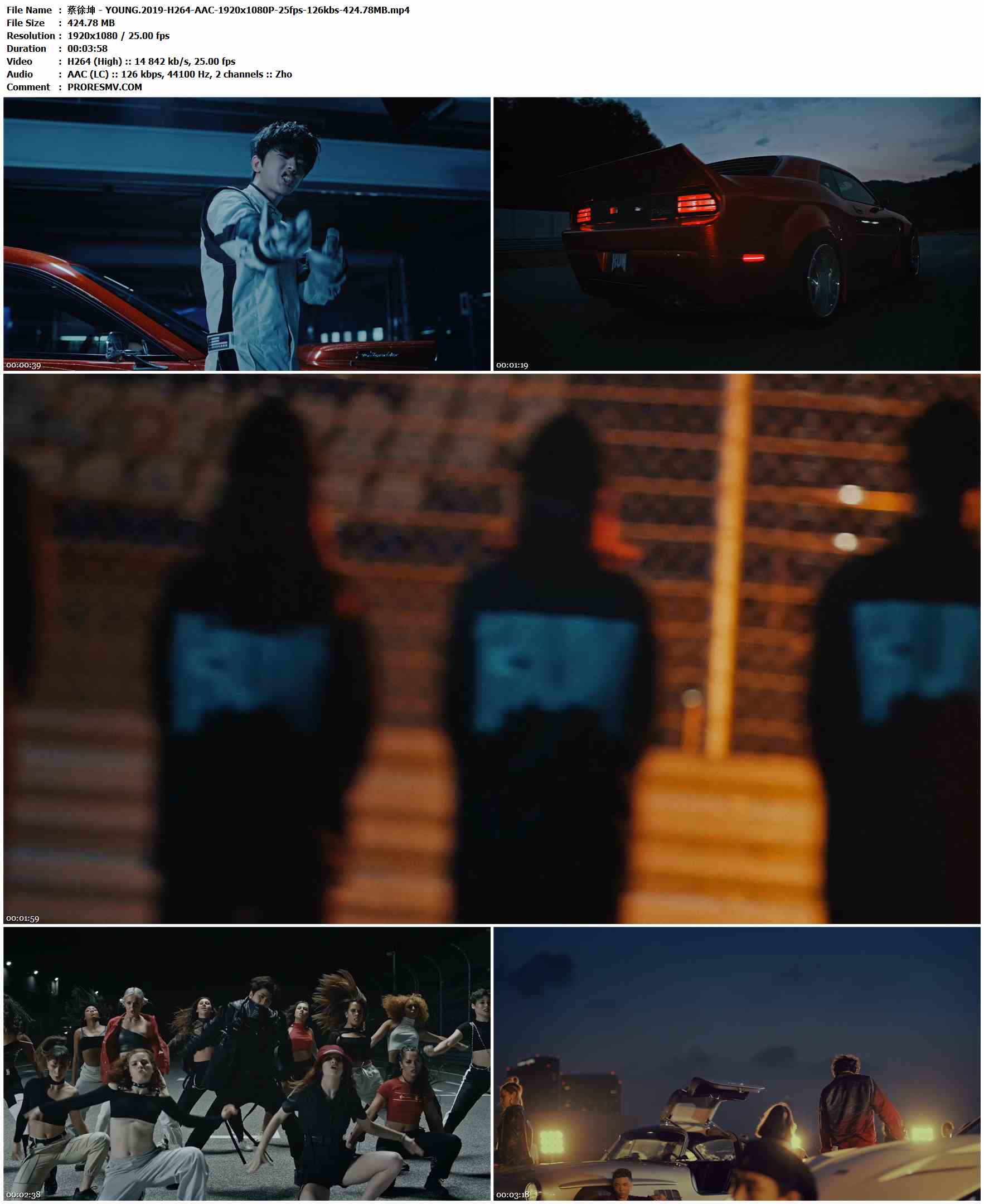 蔡徐坤 - YOUNG.2019-H264-AAC-1920x1080P-25fps-126kbs-424.78MB官方MV_高清MV